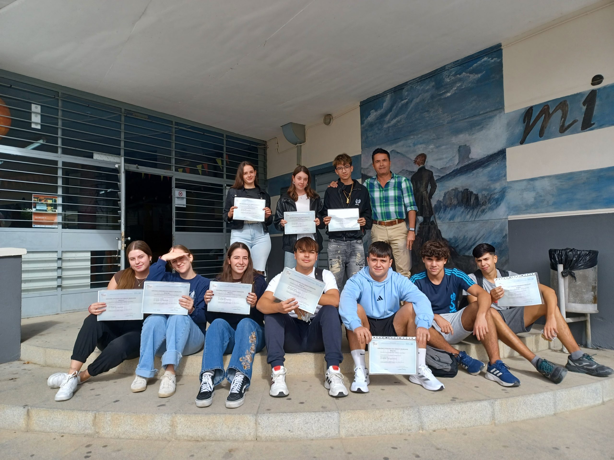 Alumnos de Bachillerato de nuestro centro obtienen el DELF B1 y B2