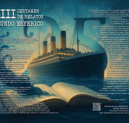 Convocadas las bases del XXIII Certamen de relatos «El Mundo Esférico»